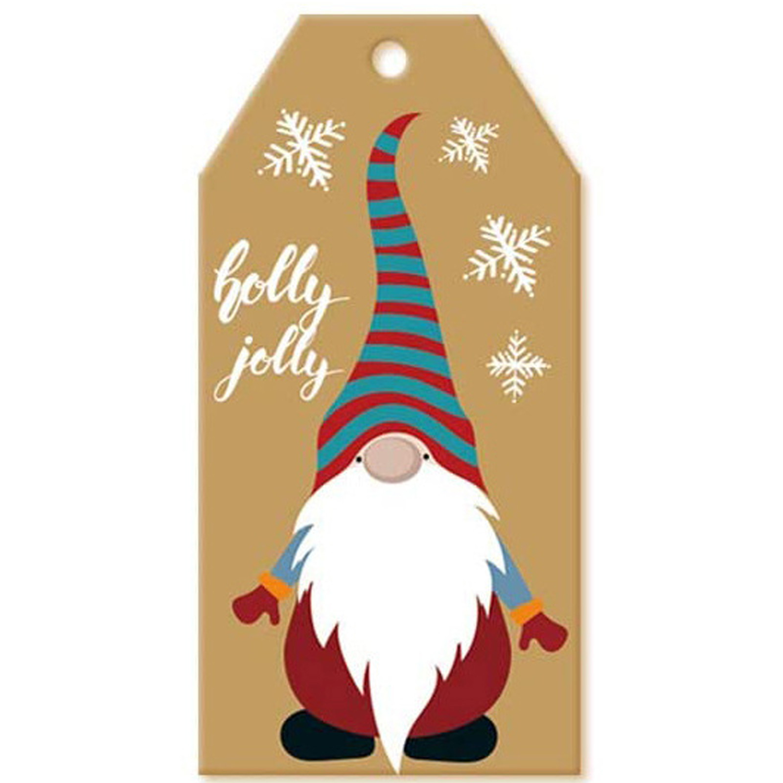 🥇 100 Pieces Christmas Gnome Gift Tags Hanging Label Xmas Kraft Paper Gift  Tags